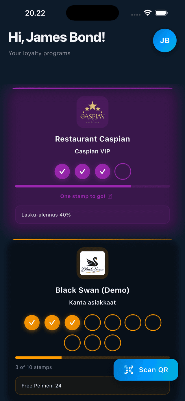 Loyalty programs overview with stamp cards